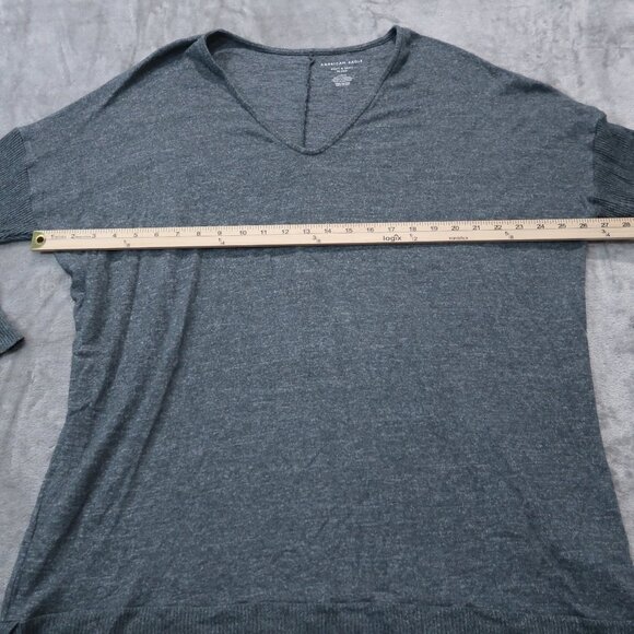American Eagle Soft & Sexy Plush Tunic Dress Womens Knit Oversized Baggy Top L - Picture 8 of 12